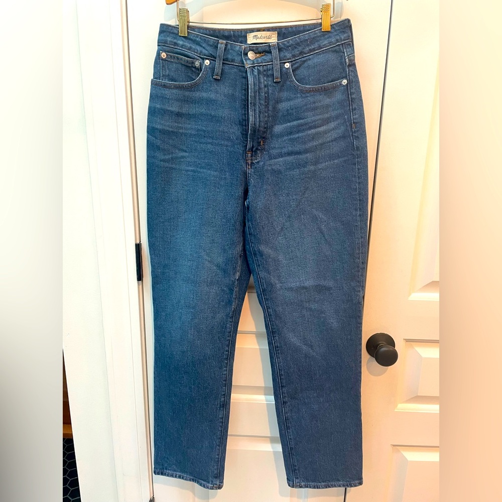 NWT Madewell Curvy Perfect Vintage Straight Jean, size 28